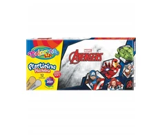 Plastilinas Colorino Marvel Avengers, 12 spalvų (sidabrinė ir auksinė spalvos)
