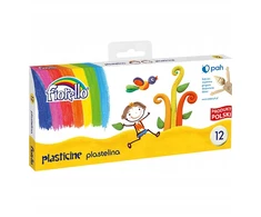 Minkštas plastilinas FIORELLO, 12 sp. po 16 g