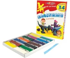 Plastilinas Gamma 14 spalvų/280 g