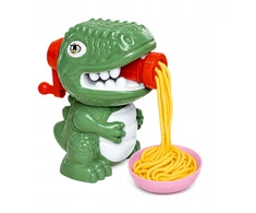 Plastilinas lipni masė makaronų gaminimo mašinėlė dinozaurai gyvūnai formelės rinkinys vaikams 40 detalių „click4toys“