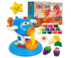 Plastilinas lipni masė makaronų gaminimo mašinėlė rinkinys vaikams 38 elementai „click4toys“