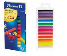 Plastilinas Pelikan, 12 spalvų