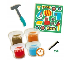Plastilinas su ekskavatoriais + SES Creative plaktukas