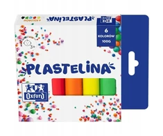 Plastilino rinkinys Oxford, 6 spalvos, 100g