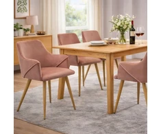 Platan Sofa moderni KĖDĖ, VALGOMO FOTOLAS, svetainė, VERONA, aksomas, SUBDUCT Rožinis