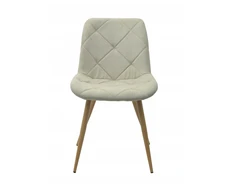 Platan Sofa OSLO BEIGE minkšta, dygsniuota kėdė valgomajam, virtuvei, svetainei
