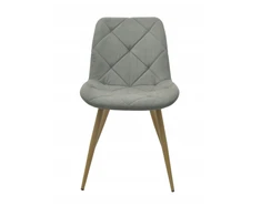 Platan Sofa OSLO Pilkas minkšta, dygsniuota kėdė valgomajam, virtuvei, svetainei