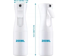 PLAUKŲ LAKŠKAS 200 ml NUOLATINIS MIGLAS ERGONOMIC Baltas purškiklis
