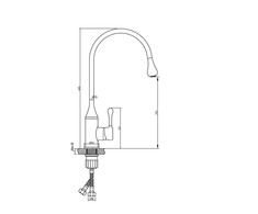 Plautuvės maišytuvas INVENA PINGO, smėlio sp.