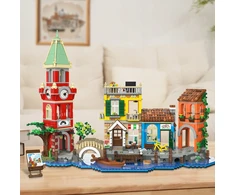 Plaxsoon ARCHITEKTŪRA MIESTO BLOKAS VENECIJA NAMAS PAGRINDINĖ GATVĖ VENECIJA FIGURINE 2155 vnt.