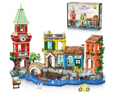 Plaxsoon ARCHITEKTŪRA MIESTO BLOKAS VENECIJA NAMAS PAGRINDINĖ GATVĖ VENECIJA FIGURINE 2155 vnt.