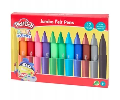 Play-Doh grube pisaki flamastry 12 vnt