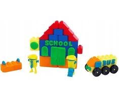 Play-doh Mokyklinis Rinkinys: 76 Detalės, Plastelinas ir Statybiniai Elementai