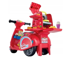 Play-Doh picerijos paspirtukas, žaidimų tešla, 10 vamzdelių + priedai