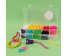 Playbox Kūrybinis rinkinys: gumytės apyrankėms, 2700 vnt., 10 spalvų