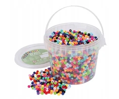 Playbox PONY karoliukai „pasidaryk pats“ papuošalų apyrankėms, spalvoti, Ø 5 mm, 5100 vnt.