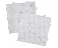 Playbox Šablonų padėklas TRANSPARENT SQUARE 2 vnt 5 mm 5+ karoliukams