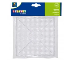 Playbox Šablonų padėklas TRANSPARENT SQUARE 2 vnt 5 mm 5+ karoliukams