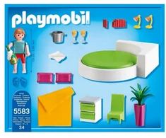PLAYMOBIL 5583 namas BEDROOM apvalus miegamasis kambarys