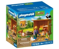 PLAYMOBIL 72168 Kiaušinių rinkimas vištidėje, lapė, Kaimo ūkis, 39 dalys, nuo 4 metų