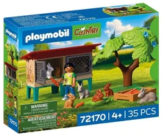 PLAYMOBIL 72170 Triušio narvas ir priedai, Kaimo ūkis, 35 dalys, nuo 4 metų