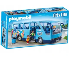 PLAYMOBIL 9117 Mokyklinio autobuso vaikų kelionės autobusų stotelė