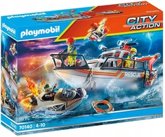 PLAYMOBIL BLOCKS 70140 FIRE BRITAIN RESCUE BOAT BOAT