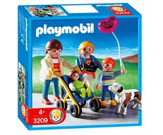 PLAYMOBIL CITY LIFE ŠEIMOS TĖVAI VAIKIOJIMAI + VEIKIMAS + ŠUNS FIGŪRA