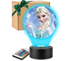 Plexido 3D Elsa Frozen LED lempa mergaitei dovanų