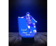 Plexido 3D LED naktinė lempa Lionel Leo Messi futbolo žaidėjas