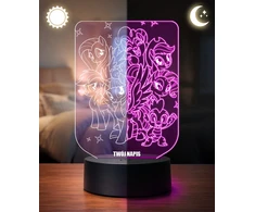 Plexido 3D LED naktinė lempa My Little Pony Gift Name
