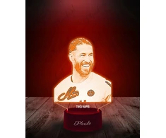 Plexido 3d Led Naktinė Lempa su vardu - Sergio Ramos