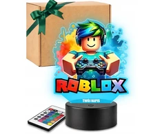 Plexido 3D LED naktinis apšvietimas Roblox Dovana vaikams Linksmas žaidimas su jūsų vardu