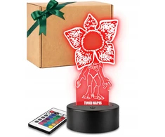 Plexido 3D Stranger Things Demogorgon LED lempa su pavadinimu dovanai