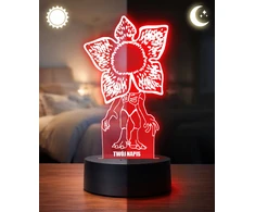 Plexido 3D Stranger Things Demogorgon LED lempa su pavadinimu dovanai