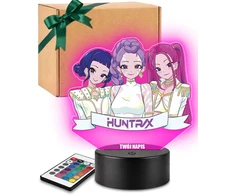 Plexido Huntrix Rumi Mira Zoey 3D LED naktinė lempa mergaitėms, dovana