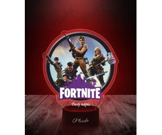 Plexido Lampka LED 3D Fortnite Gaming su Imieniem Dla Dziecka Na Prezent Gracza