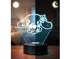 Plexido Lampka LED 3D Hello Kitty Cinnamoroll Sanrio su Imieniem Na Prezent