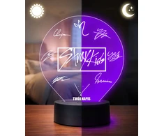 Plexido Lampka LED 3D Stray Kids K-Pop Personalizowana su Imieniem Prezent