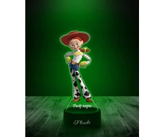 Plexido Lampka LED 3D Toy Story Buzz Jessie su Imieniem Dla Dziecka Na Prezent Bajka