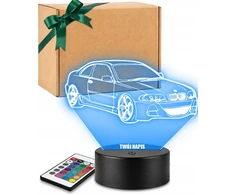 Plexido Lampka Nocna 3D LED BMW E46 Coupe Samochód Prezent