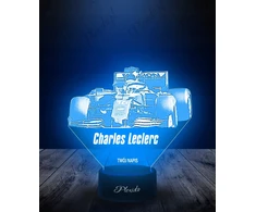 Plexido Lampka Nocna 3D LED Charles Leclerc Formuła 1 Imię