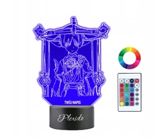 Plexido Lampka Nocna 3D LED Genshin Scaramouche Anime