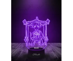 Plexido Lampka Nocna 3D LED Genshin Scaramouche Anime