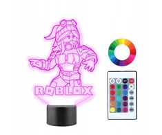 Plexido Lampka Nocna 3D Led ROBLOX DZIEWCZYNA IMIĘ Grawer