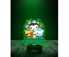 Plexido Lampka Nocna Bajka Oktonauci Kwazii Barnales Peso Postacie Prezent LED 3D