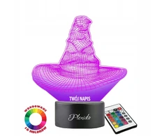 Plexido Lampka Nocna Harry Potter Tiara Twój Napis Grawer Prezent Na Urodziny LED