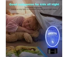 Plexido Lampka nocna JUVENTUS wielokolorowa pilot LED 3D