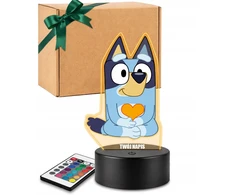 Plexido Lampka Nocna LED 3D Bluey Bajka Dla Dziecka Personalizowana