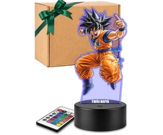 Plexido Lampka Nocna LED 3D Goku Dragon Ball Anime Personalizowany Prezent dla Fana